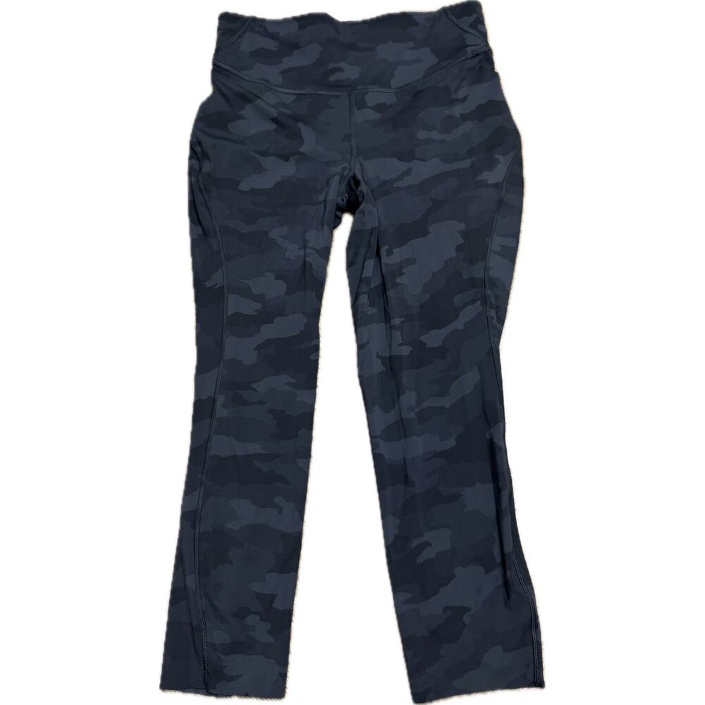 Lululemon Base Pace High Rise Crop - Black Camo - size 10